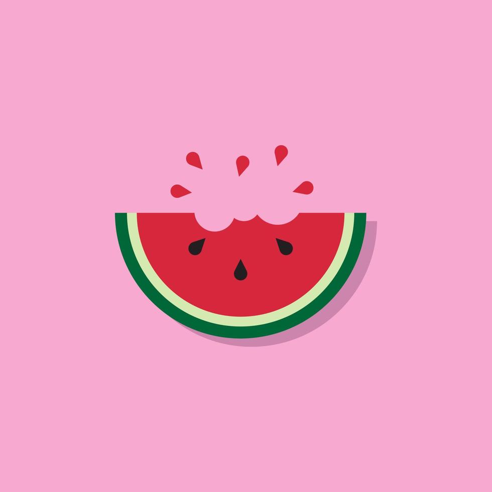 Watermelon illustration design . vector illustration