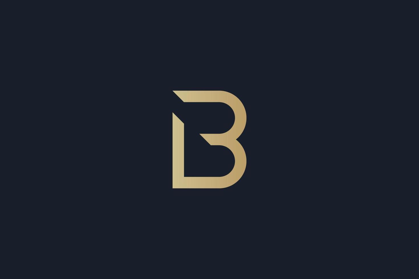 LB logo design . linked letter L and B logo design . vector