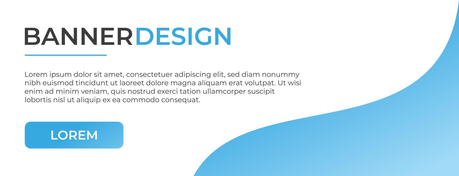 blue banner design . modern banner template design with blue color. banner for social media cover, website and much more vector