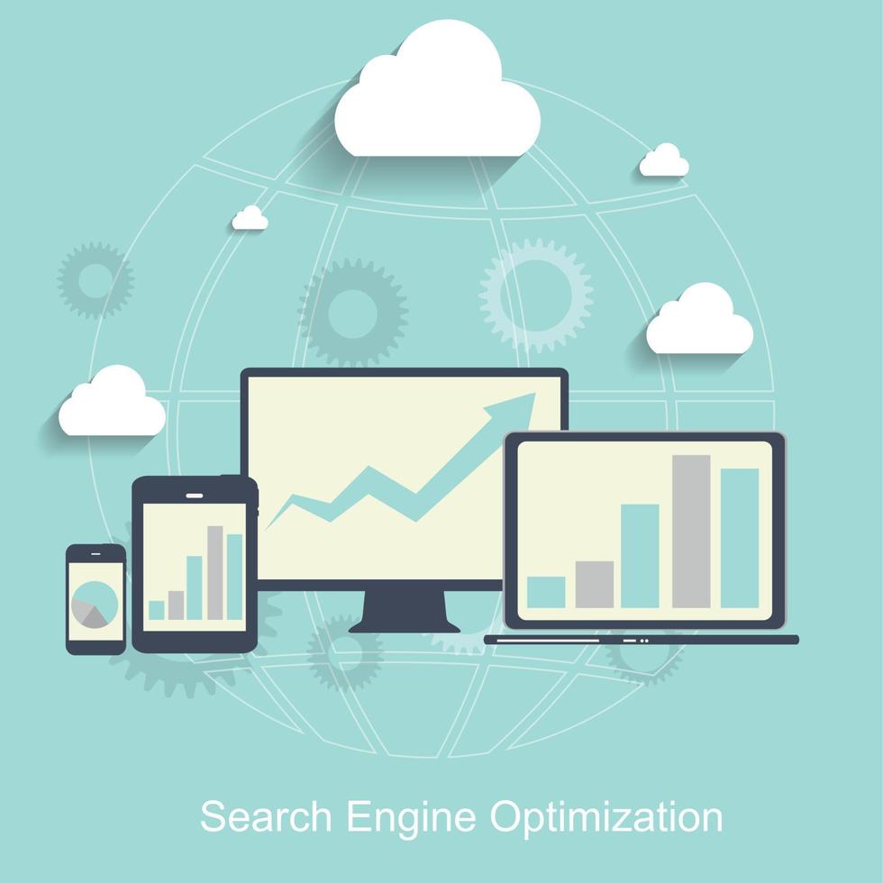 Search Engine Optimization. Vector Illustration