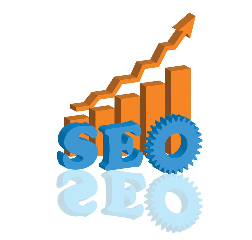 SEO - Search Engine Optimization Flat Icon Vector Illustration