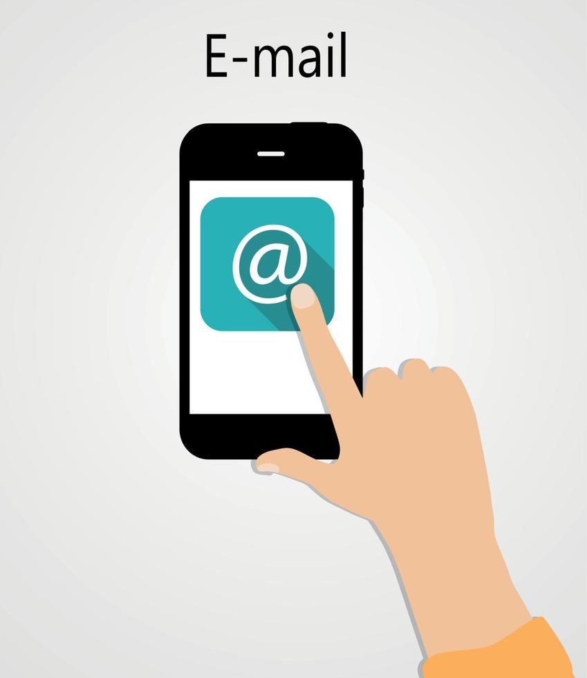 E-mail Flat Concept Vector Illustration