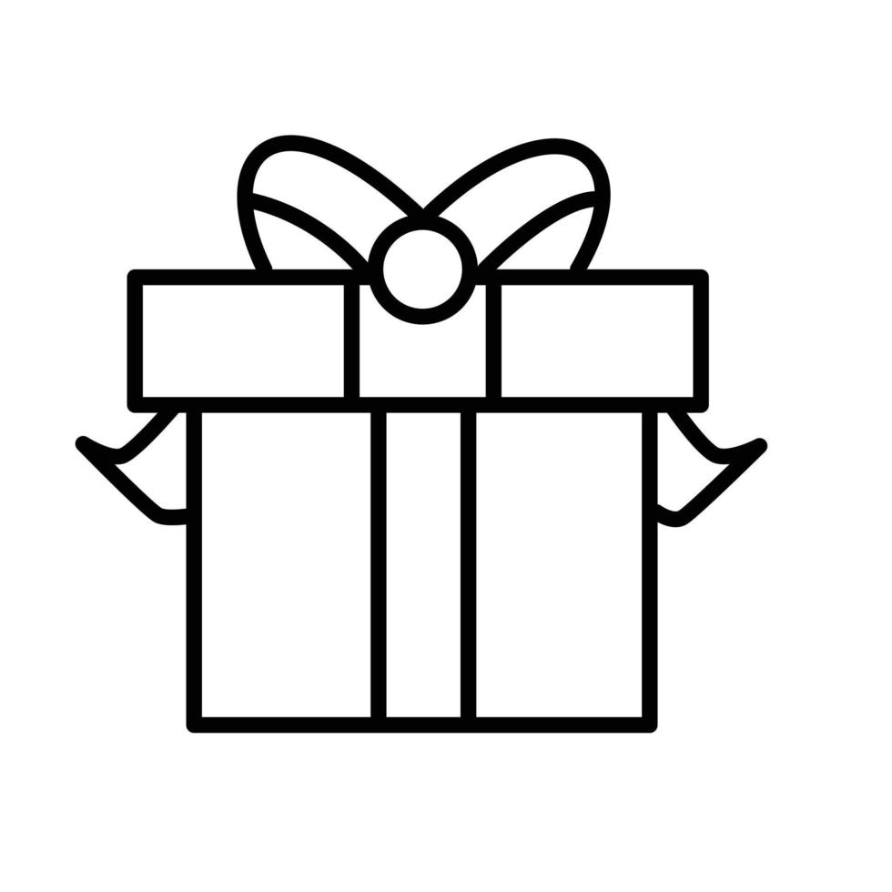 Box christmas gift package present icon vector