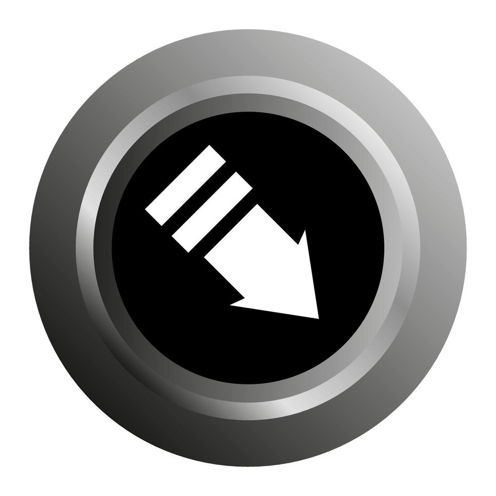 Arrow on white background vector