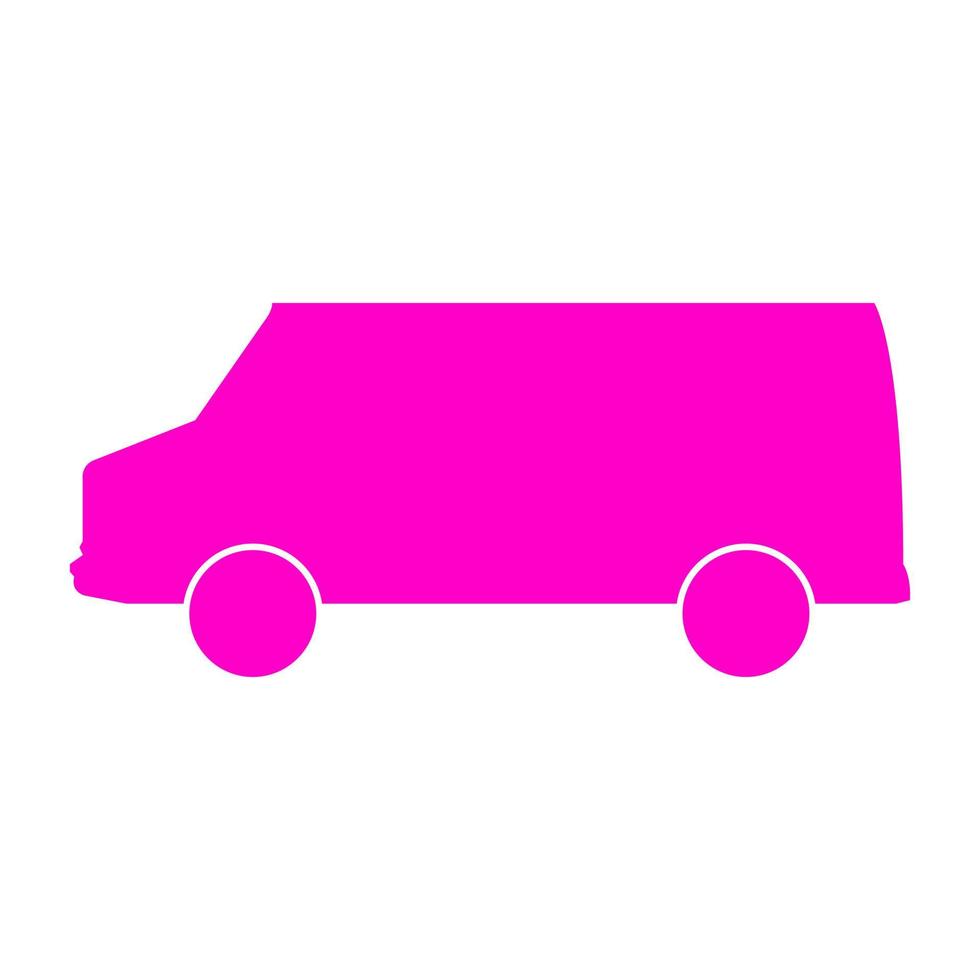 Van on a white background vector