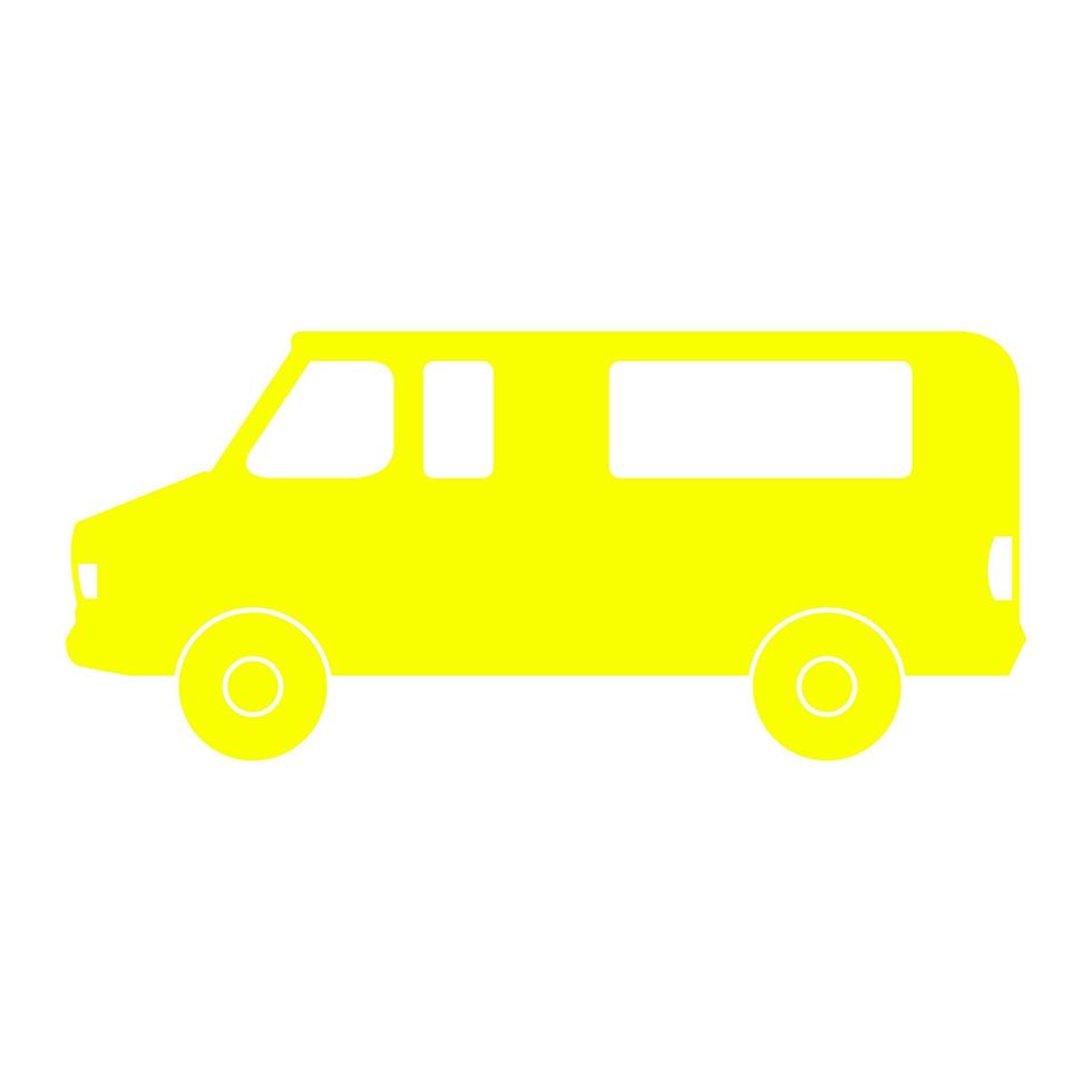 Van on a white background vector