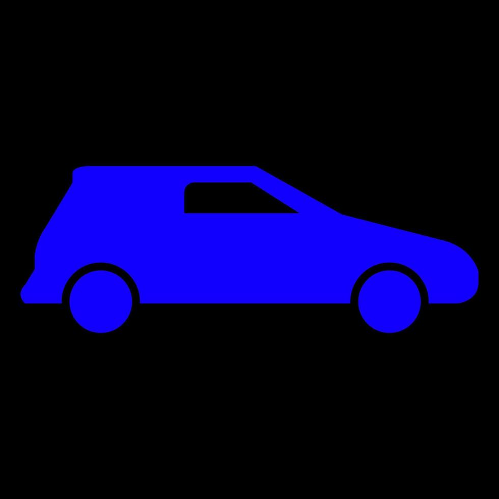 coche sobre fondo blanco vector