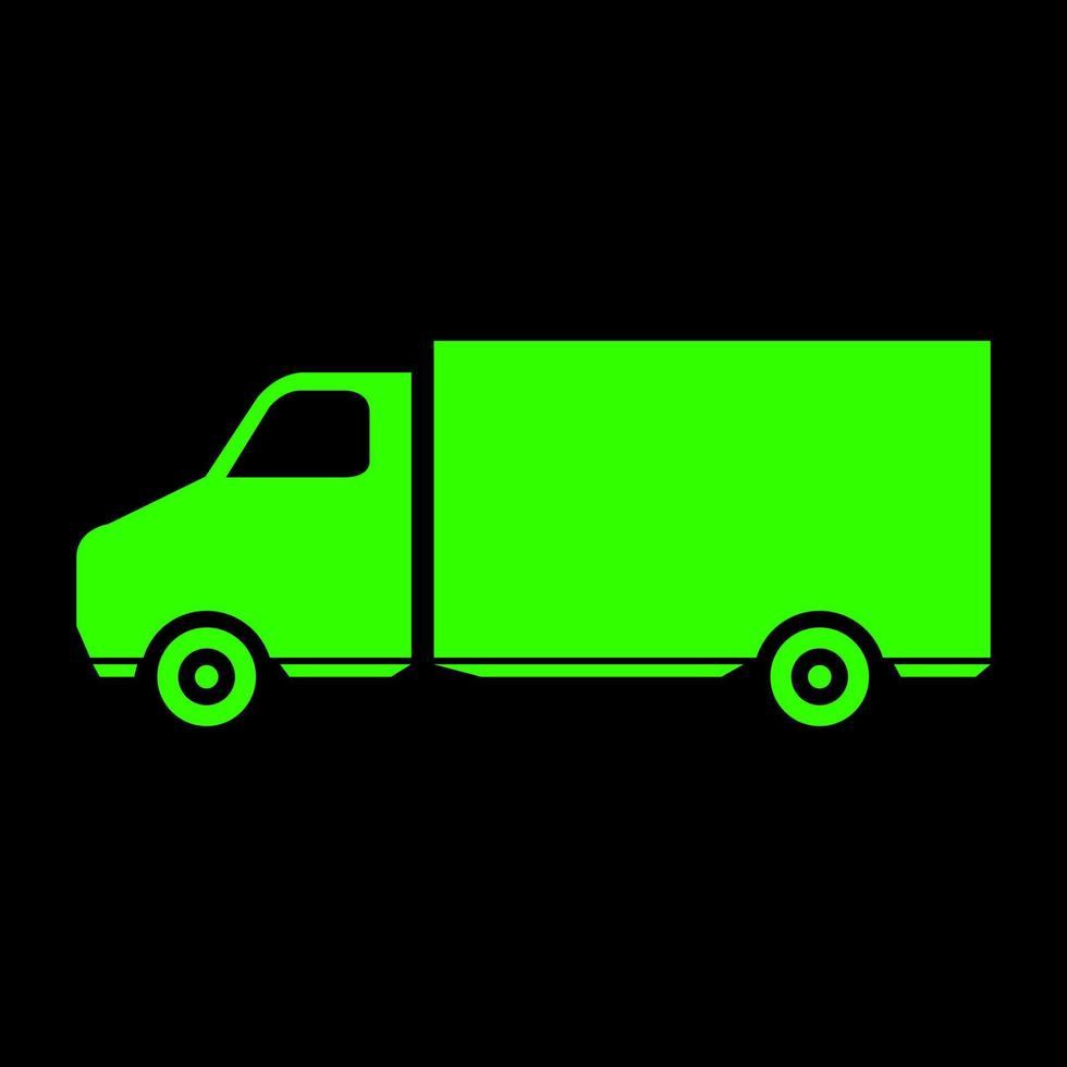 Truck on white background vector