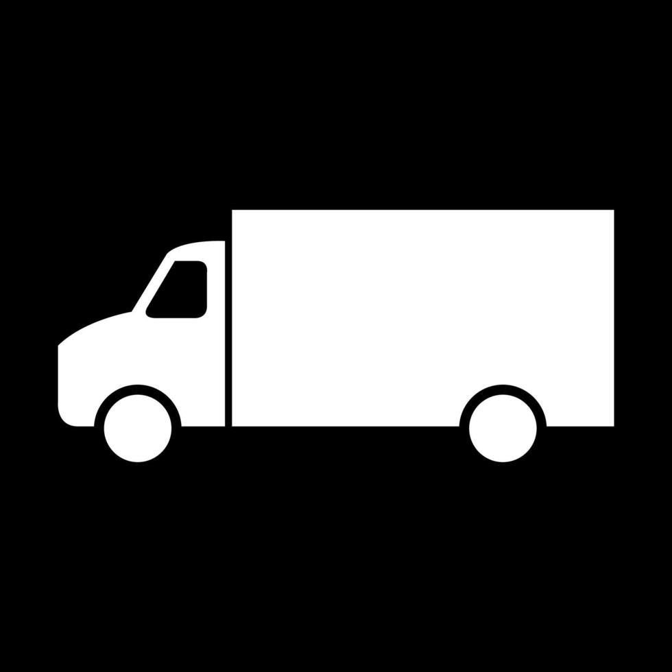 Truck on white background vector