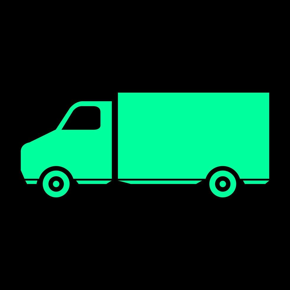 Truck on white background vector