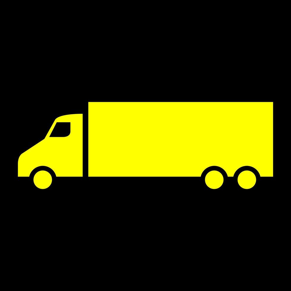 Truck on white background vector