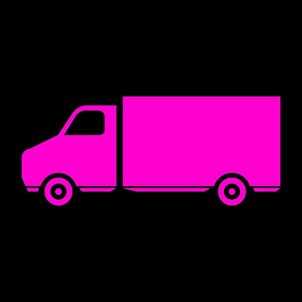 Truck on white background vector