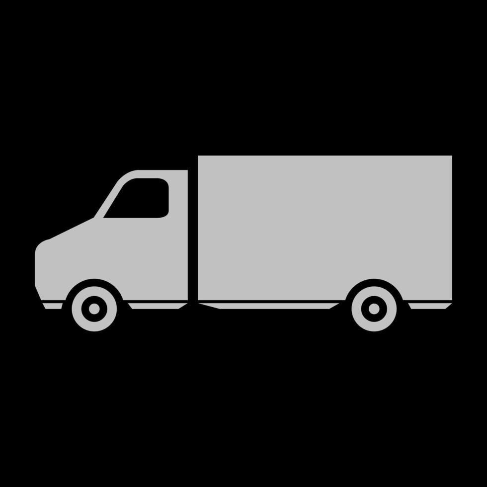Truck on white background vector