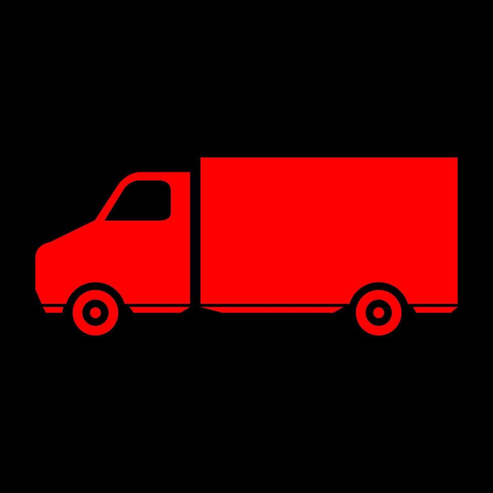 Truck on white background vector