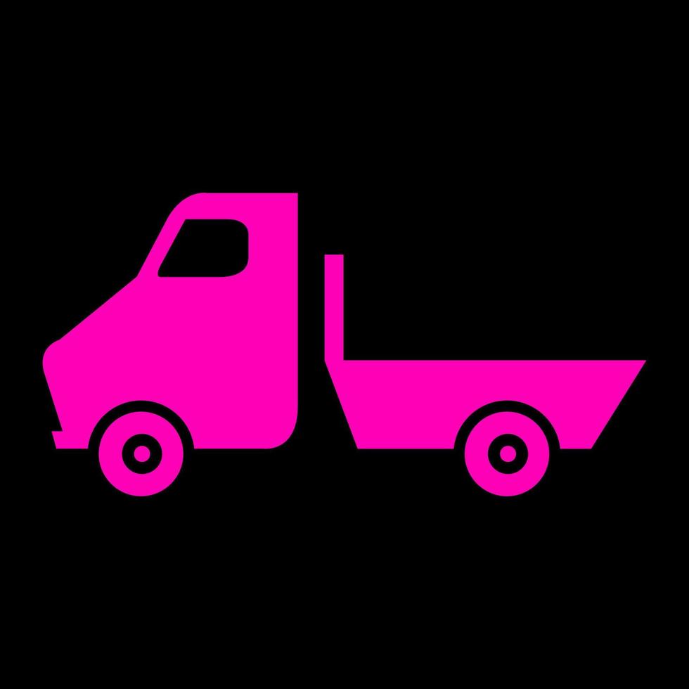 Truck on white background vector