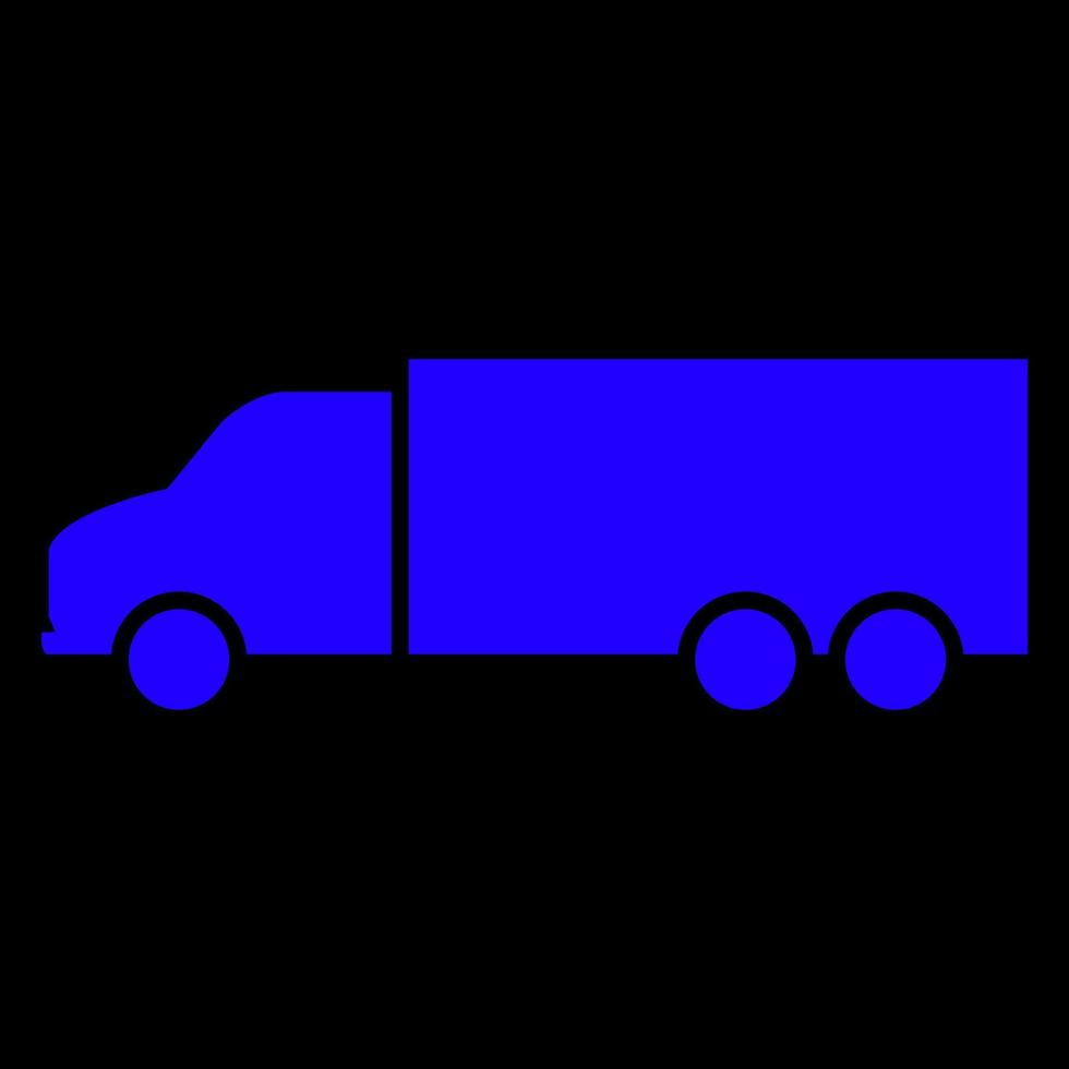 Truck on white background vector