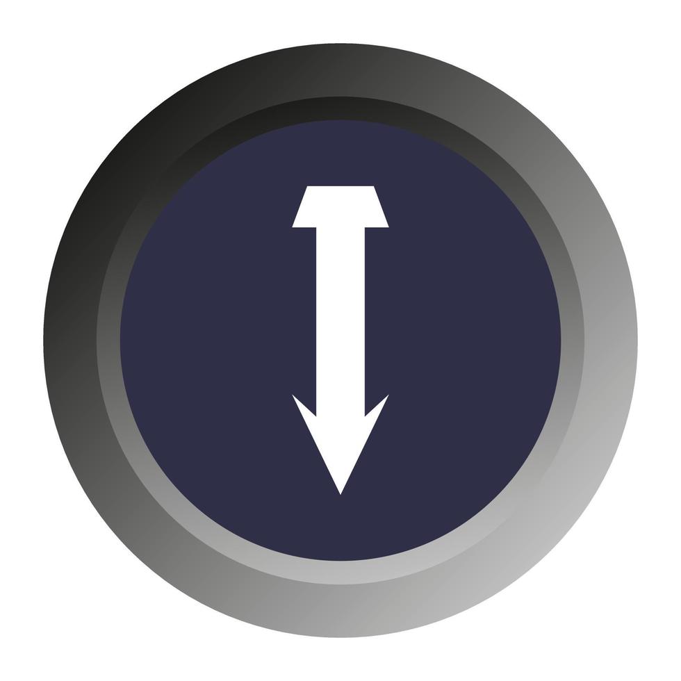 Arrow on white background vector