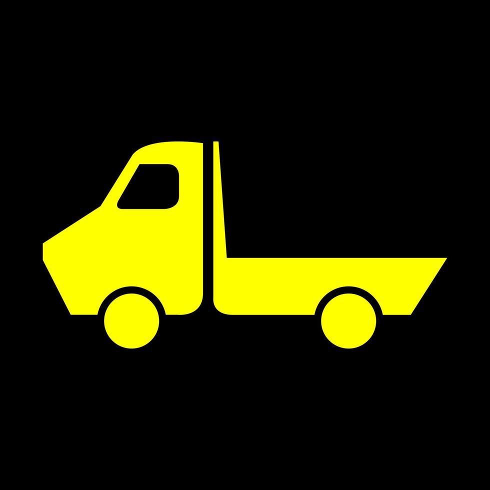 Truck on white background vector