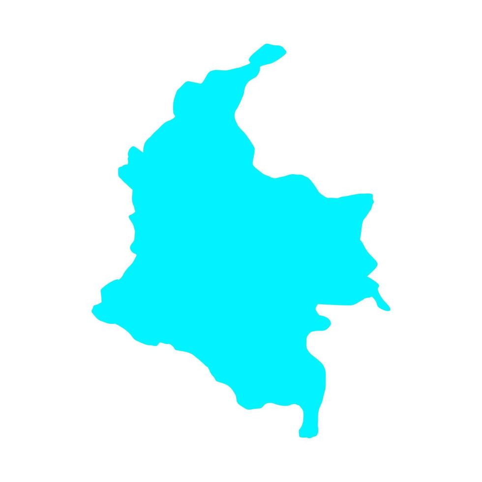 Colombia map on white background vector