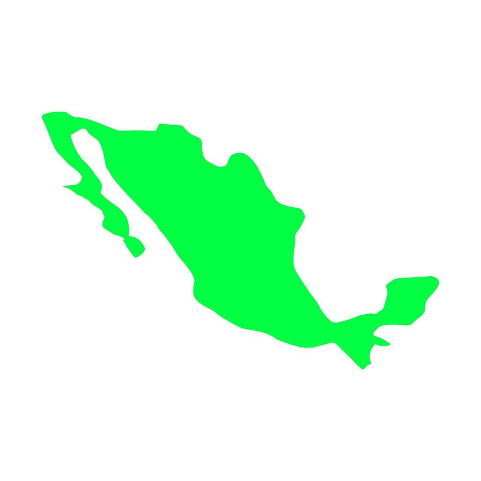 Mexico map on white background vector