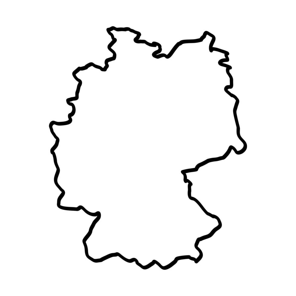 Germany map on white background vector