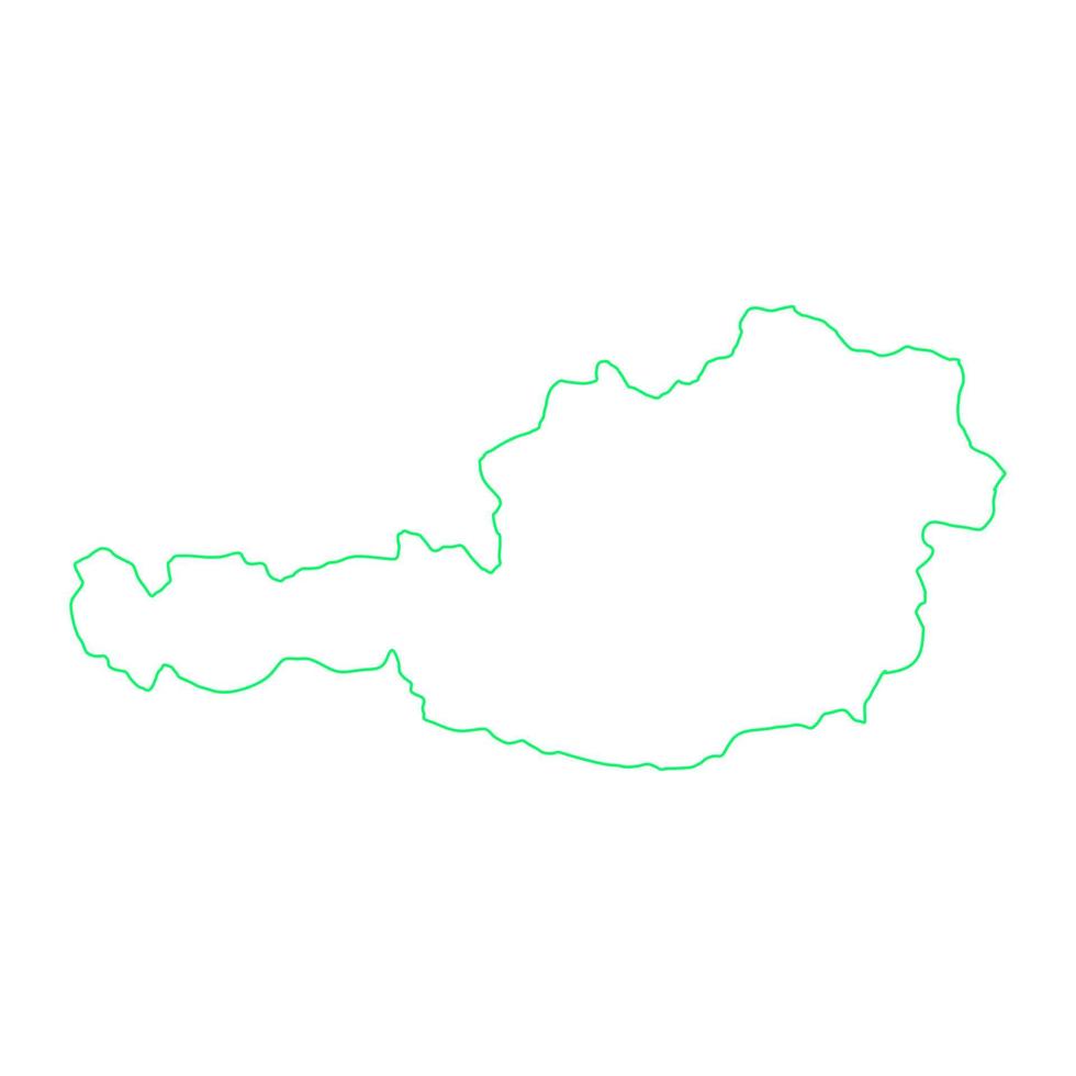 Austria map on white background vector