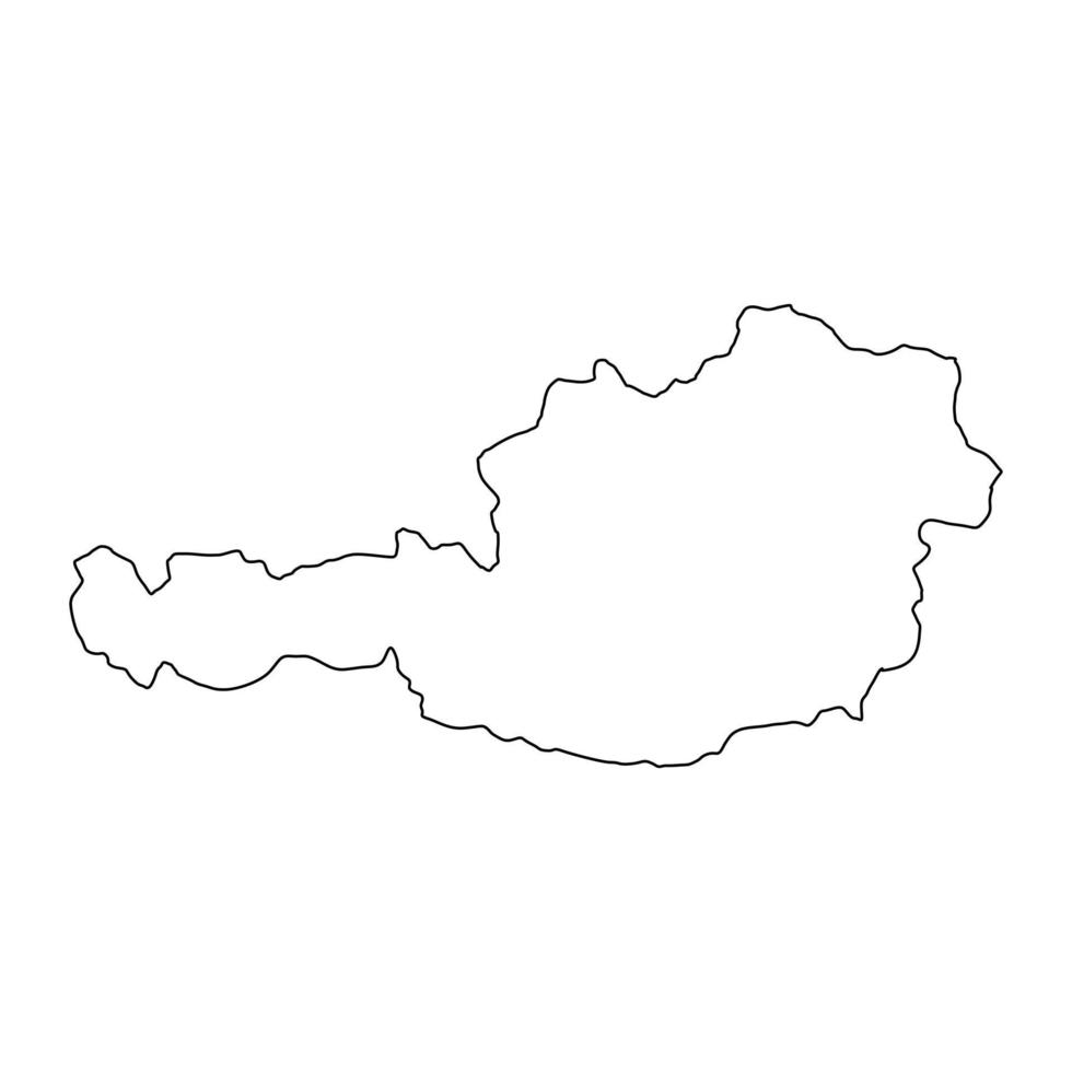 Austria map on white background vector