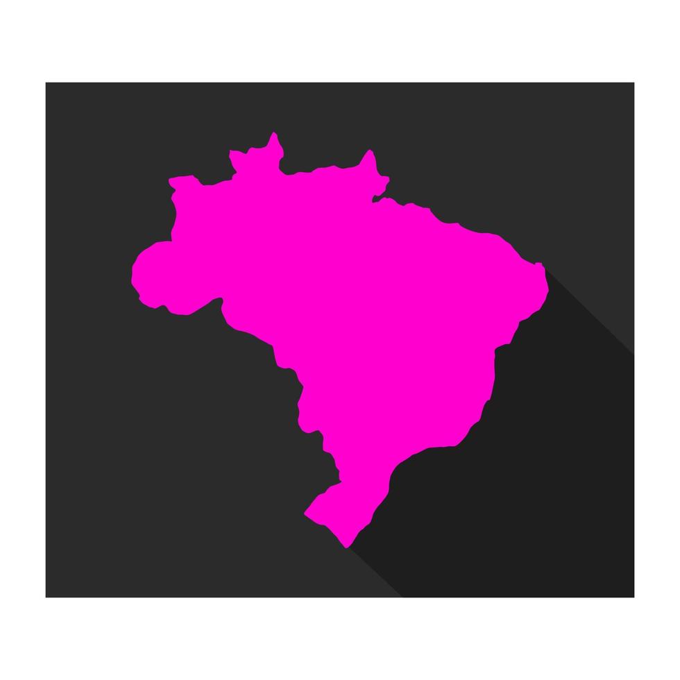 Brazil map on white background vector