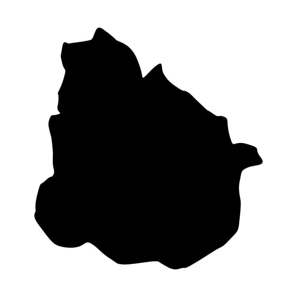 Uruguay map on white background vector