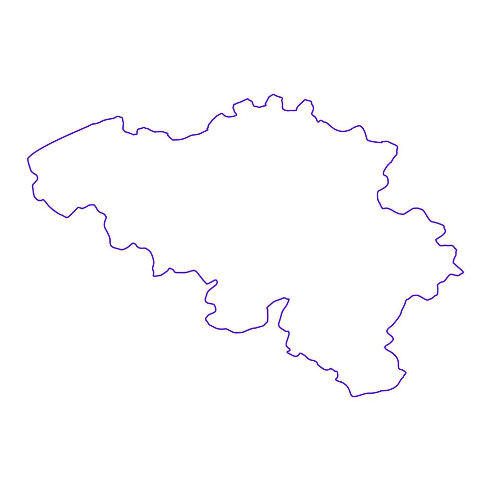 Belgium map on white background vector