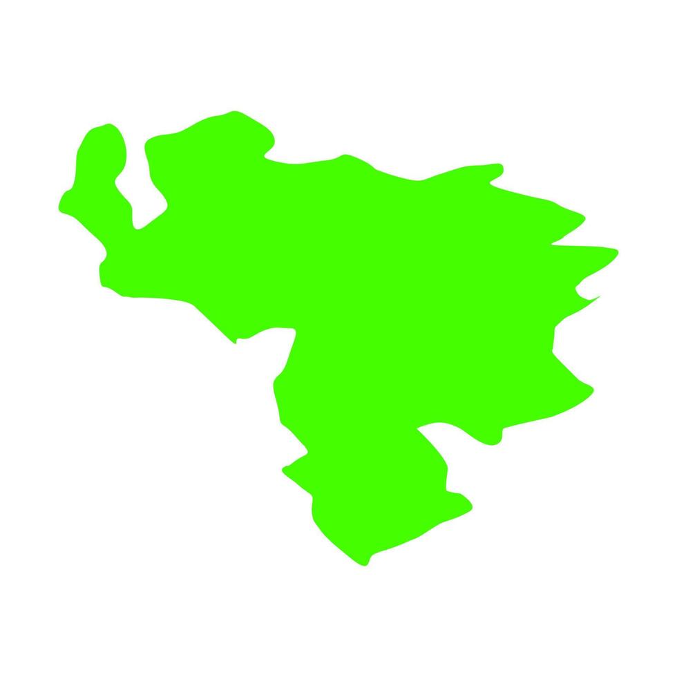Mapa de Venezuela sobre fondo blanco. vector