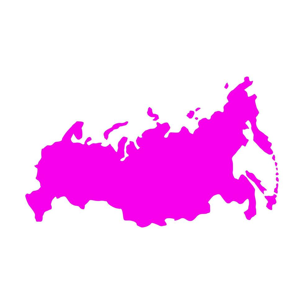 Russia map on white background vector