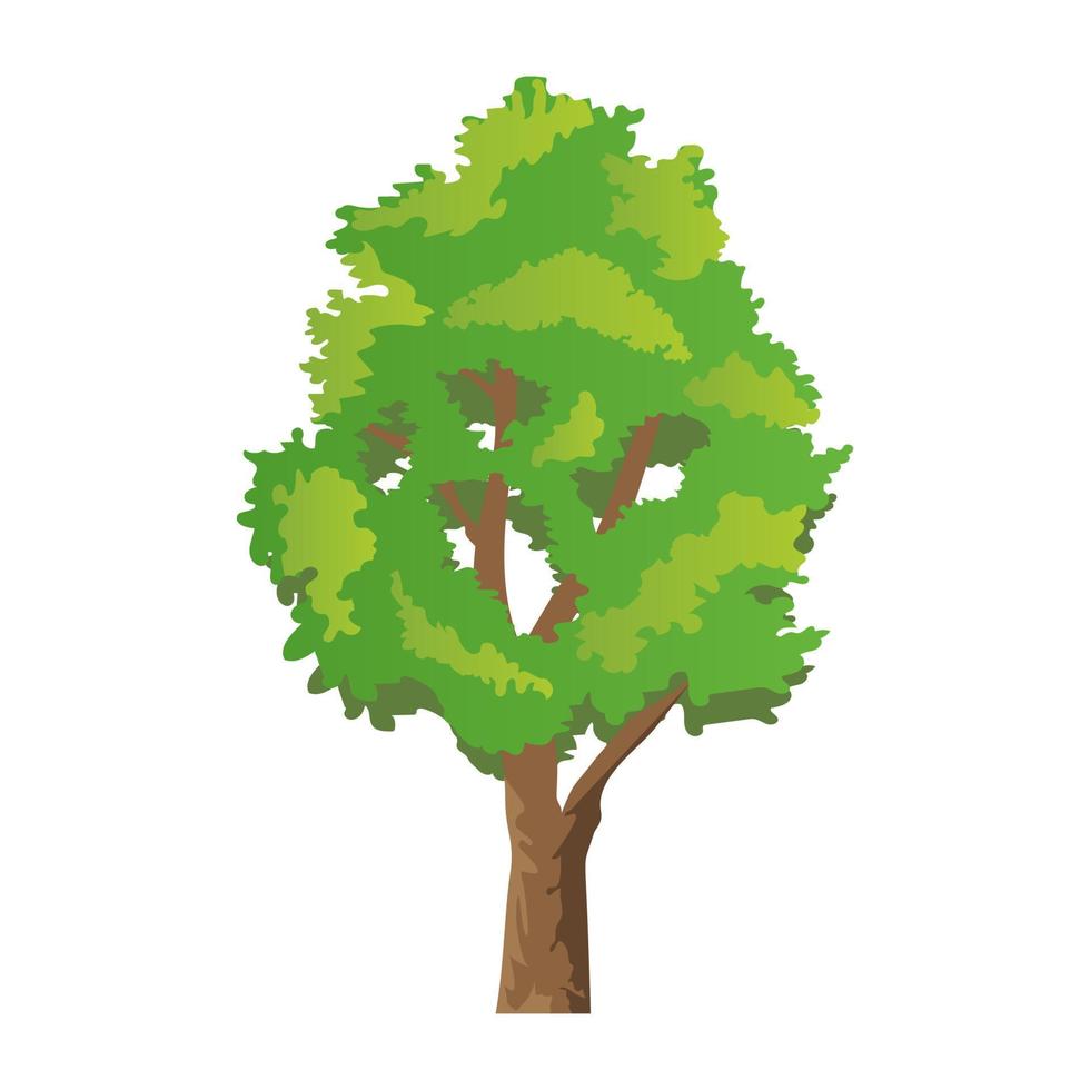 Trendy Elm Tree vector