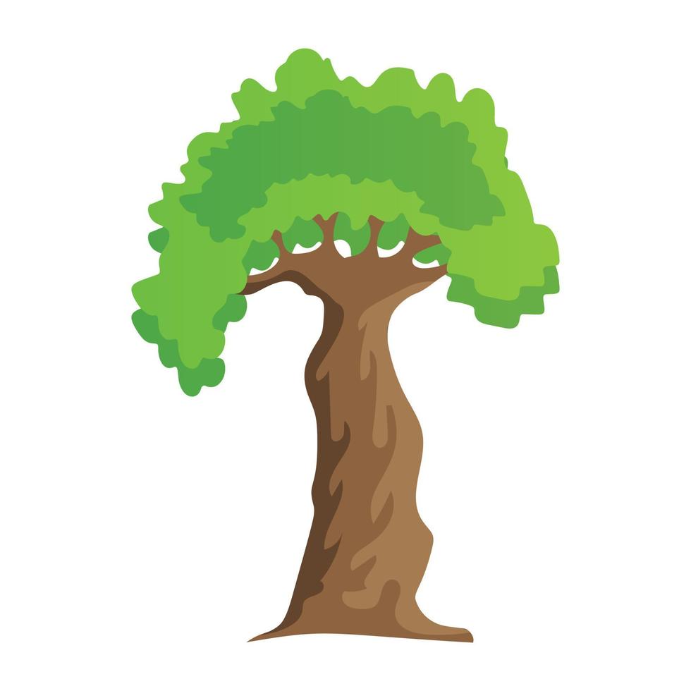 conceptos de árbol baobab vector