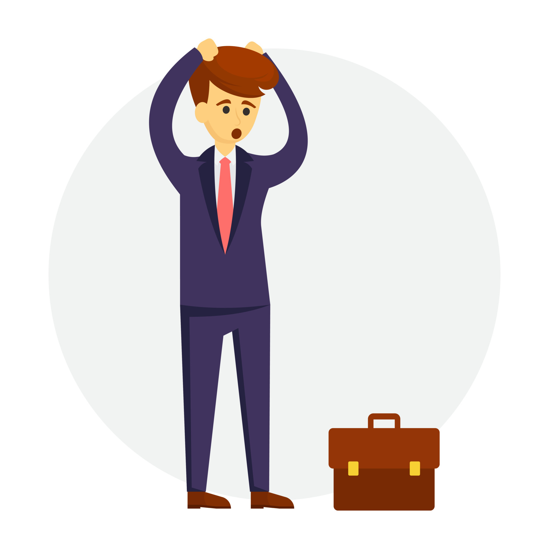 Unsuccessful Entrepreneur Concepts 4711307 Vector Art at Vecteezy