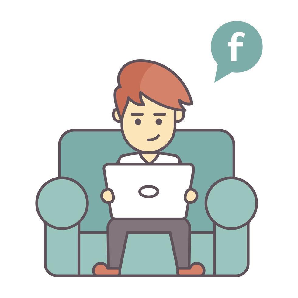 Social Media Activity vector