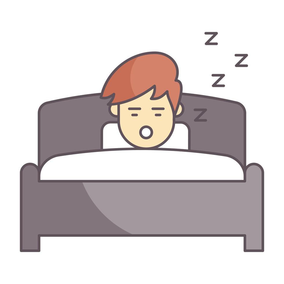 Trendy Sleep Concepts vector