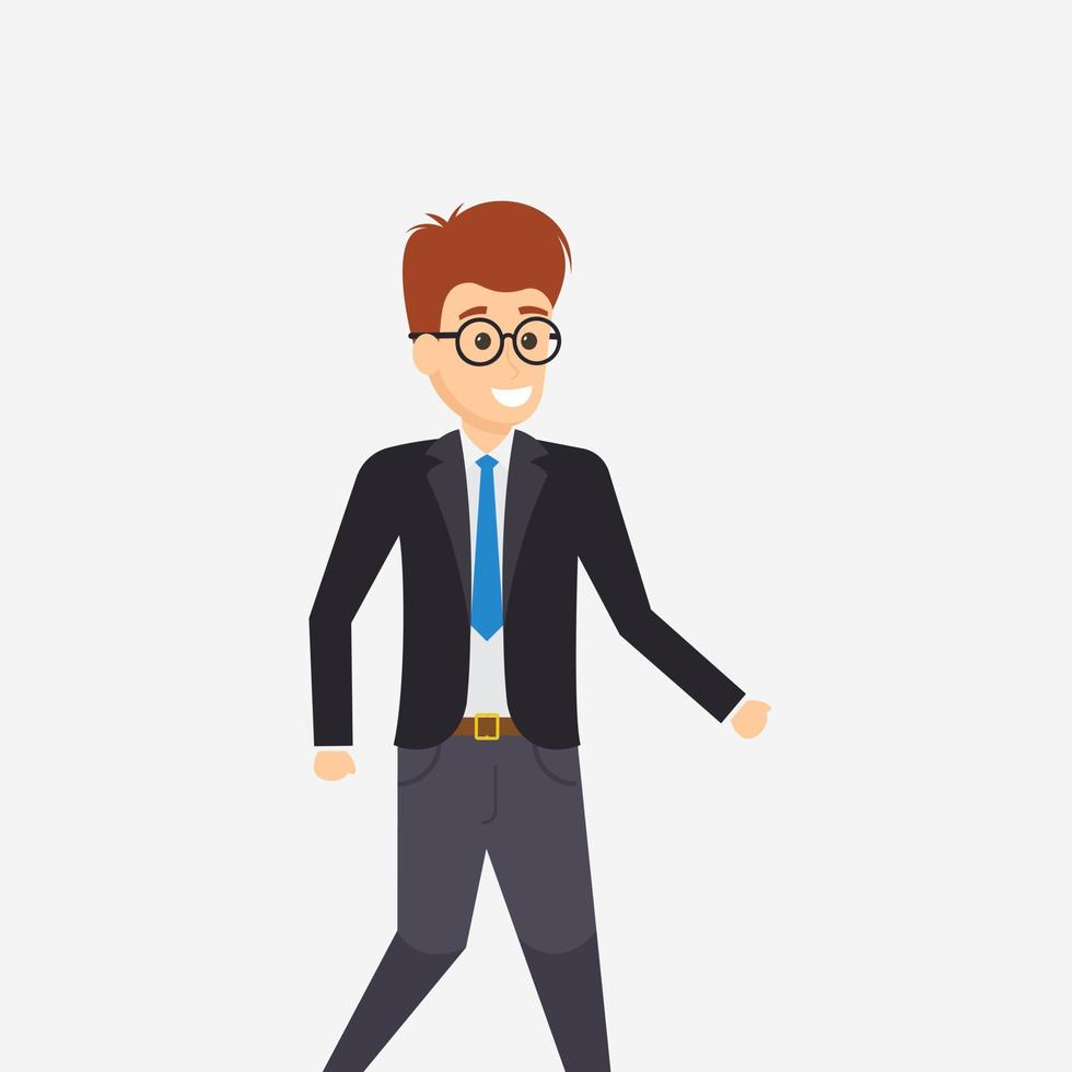 Walking Manager Concepts vector