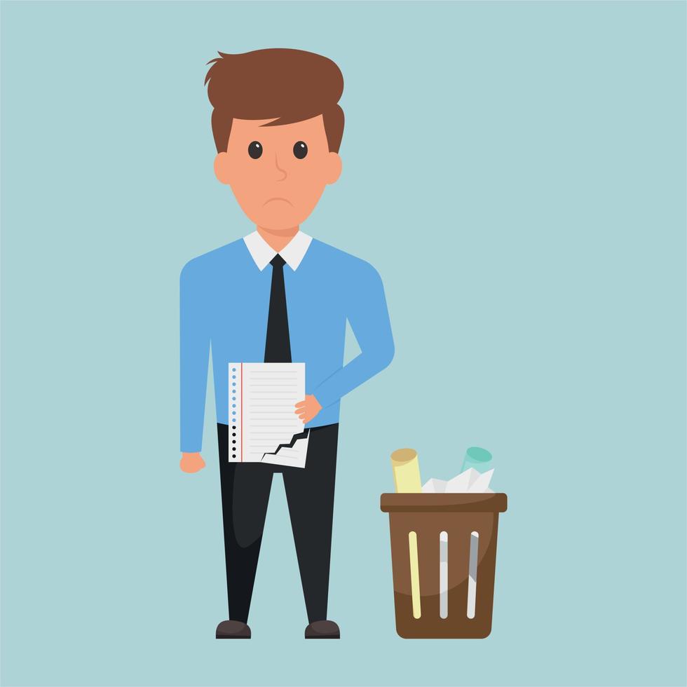 Disappointed Employee Concepts vector