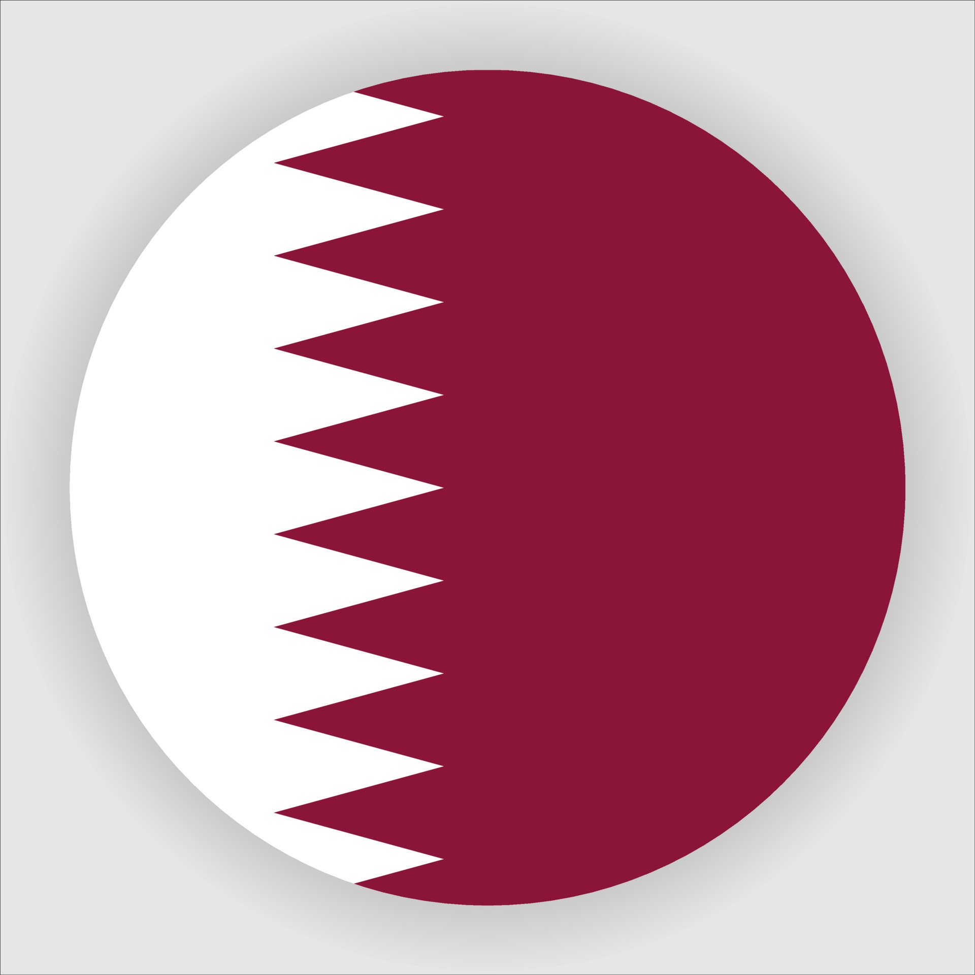Qatar Flat Rounded National Flag Icon Vector 4711673 Vector Art at Vecteezy