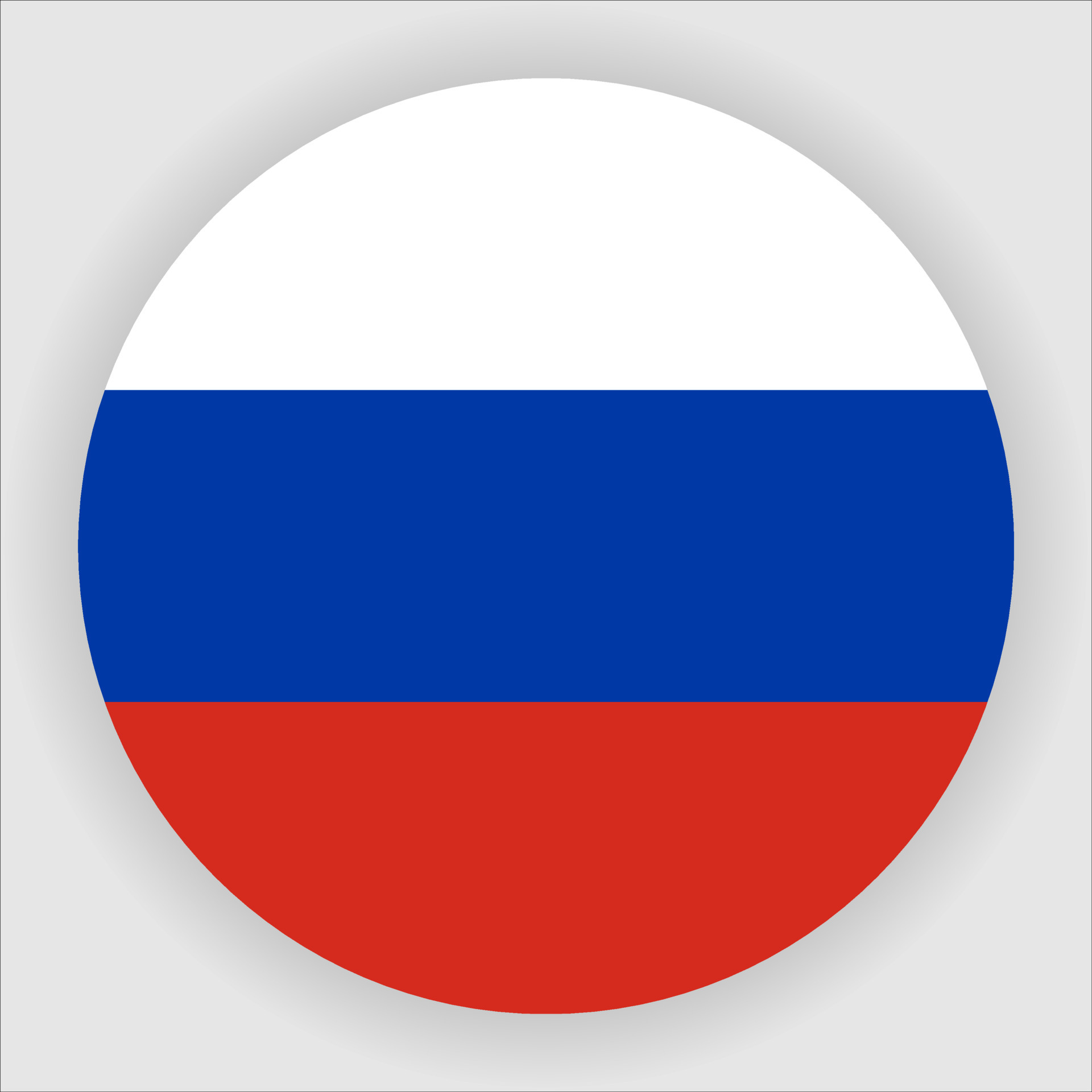 Russia Round Flag Vector Flat Icon Stock Illustration - Download