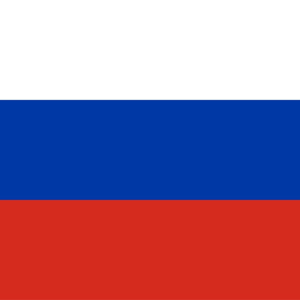 bandera nacional de la plaza de rusia vector