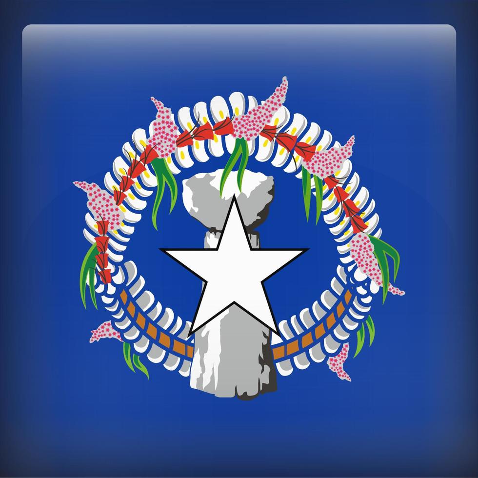 Northern Mariana Islands Square National Flag vector
