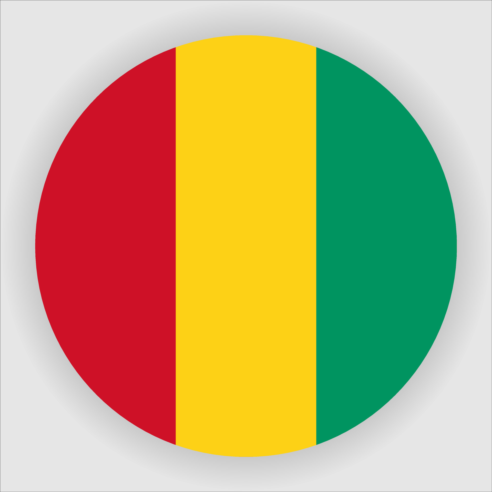 Guinea Flat Rounded National Flag Icon Vector 4712110 Vector Art at Vecteezy