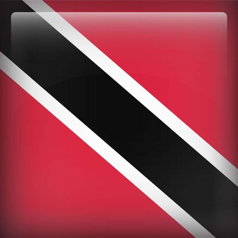 Trinidad and Tobago Square National Flag vector