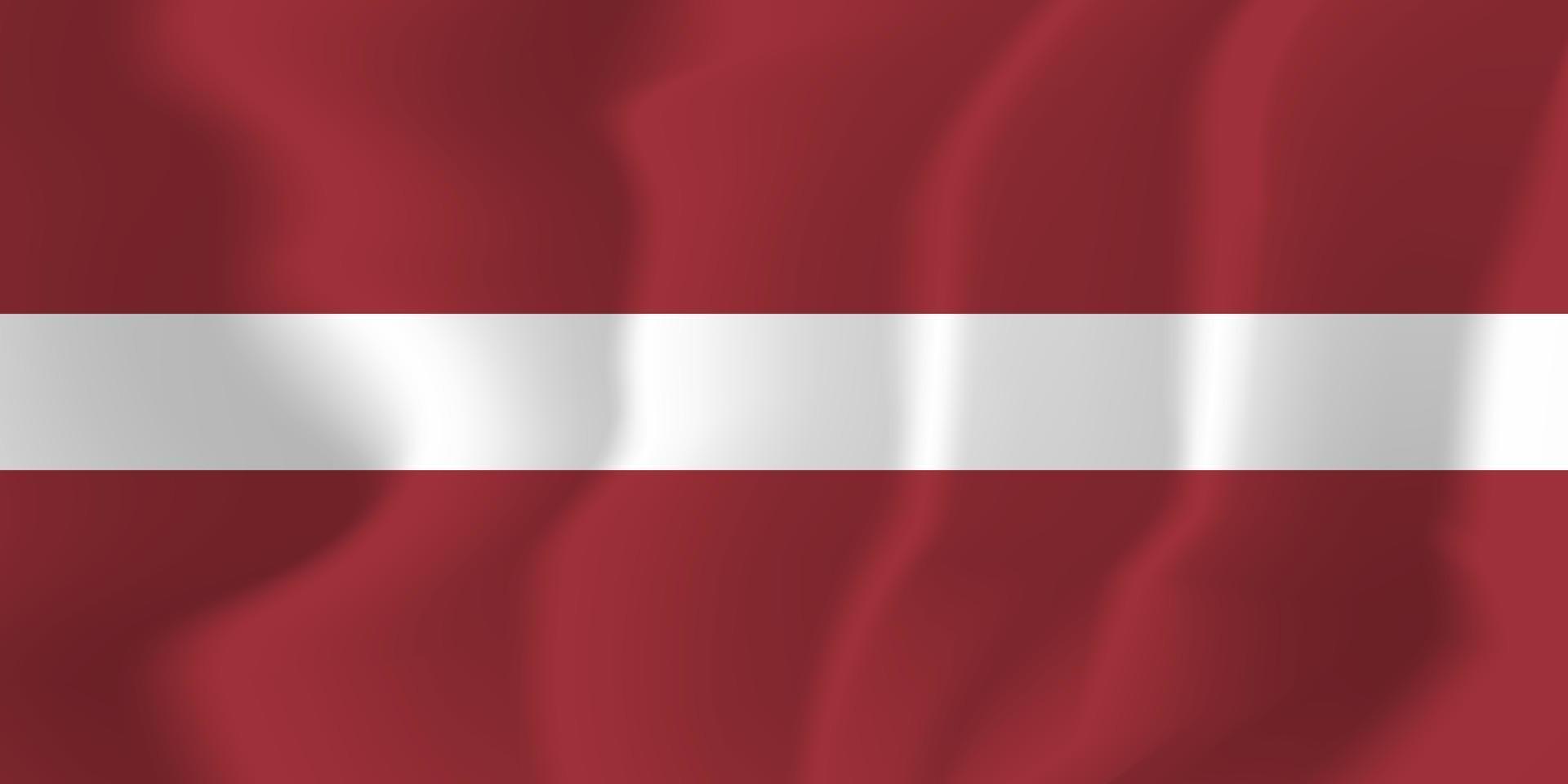 Latvia National Flag Waving Background Illustration vector