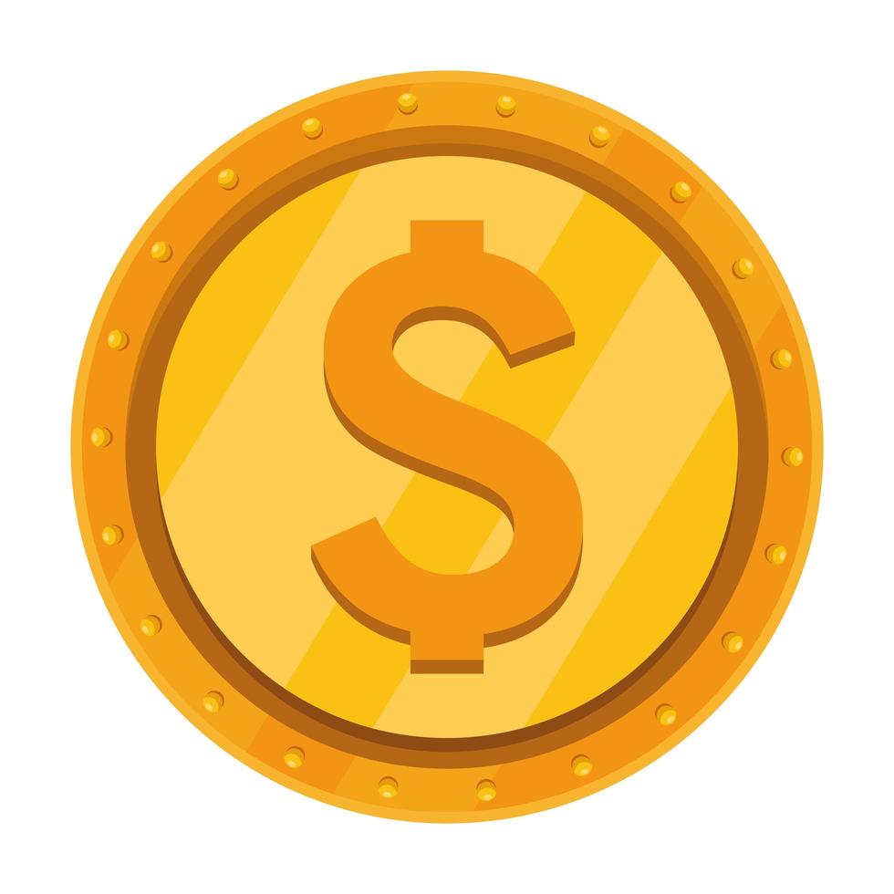 coin money dollar vector