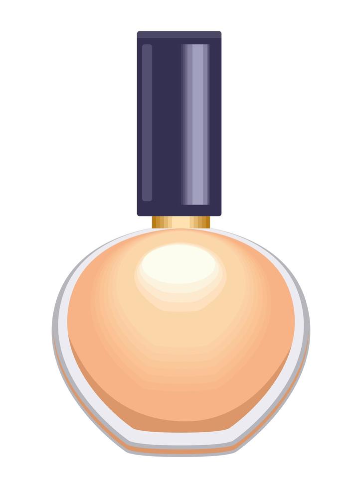 orange perfume bottle vector