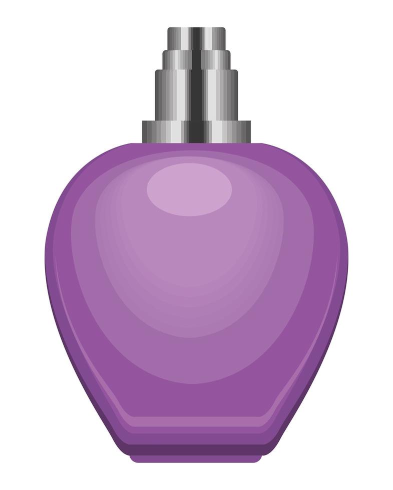 botella de perfume morada vector