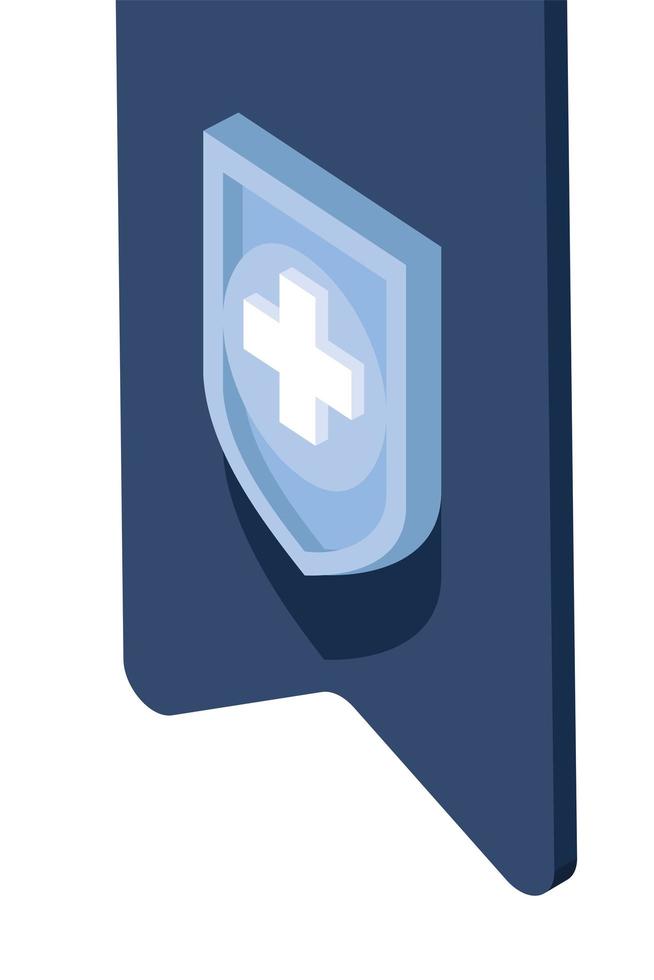shield insurance medical vector